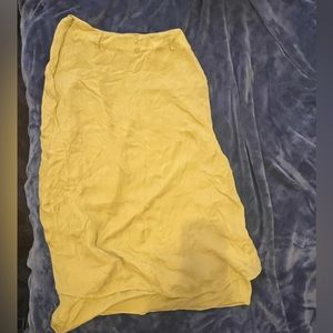 Rena Rowan Green Silk Skirt Vintage Size 6